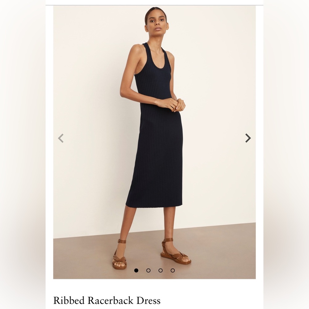 Vince Racerback ribbed midi dress- NWT